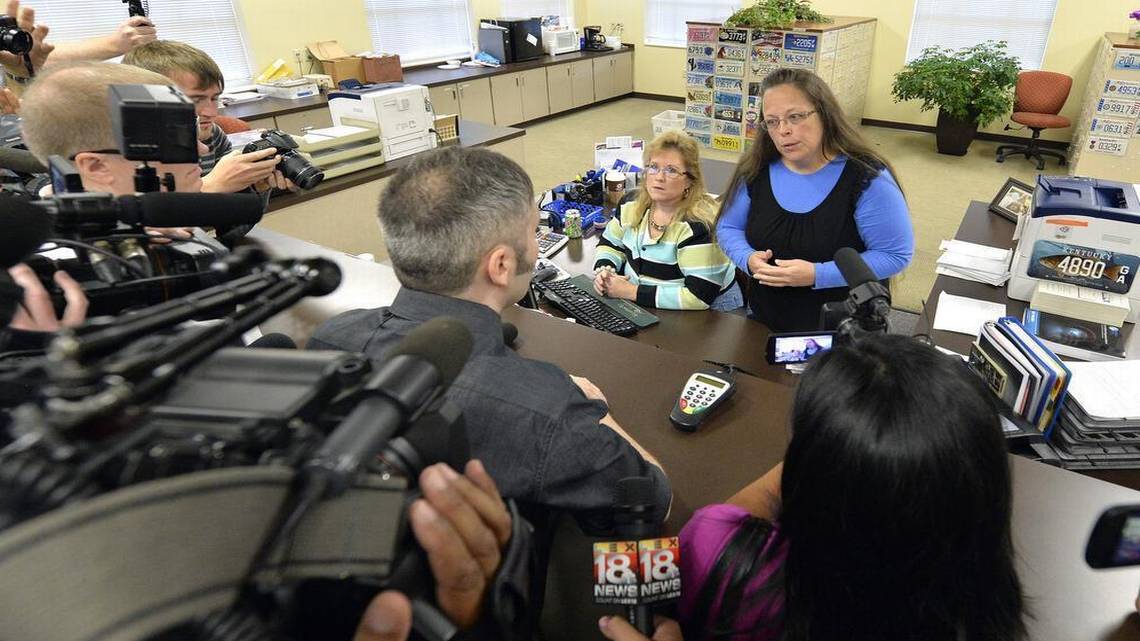 Kentucky Clerk Who Refuses To Issue Marriage Licenses Makes Religious